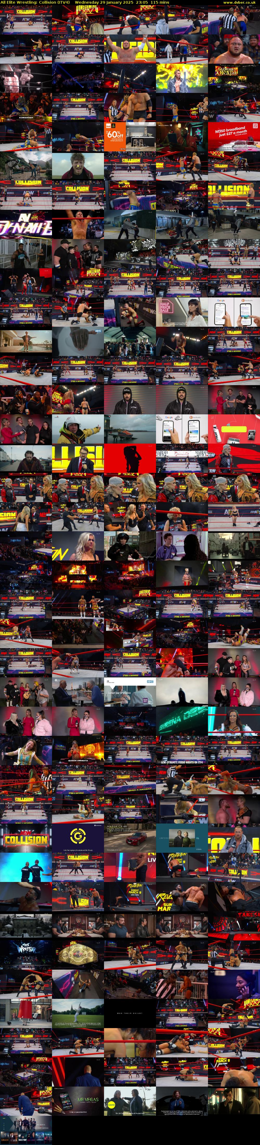 All Elite Wrestling: Collision (ITV4) Wednesday 29 January 2025 23:05 - 01:00