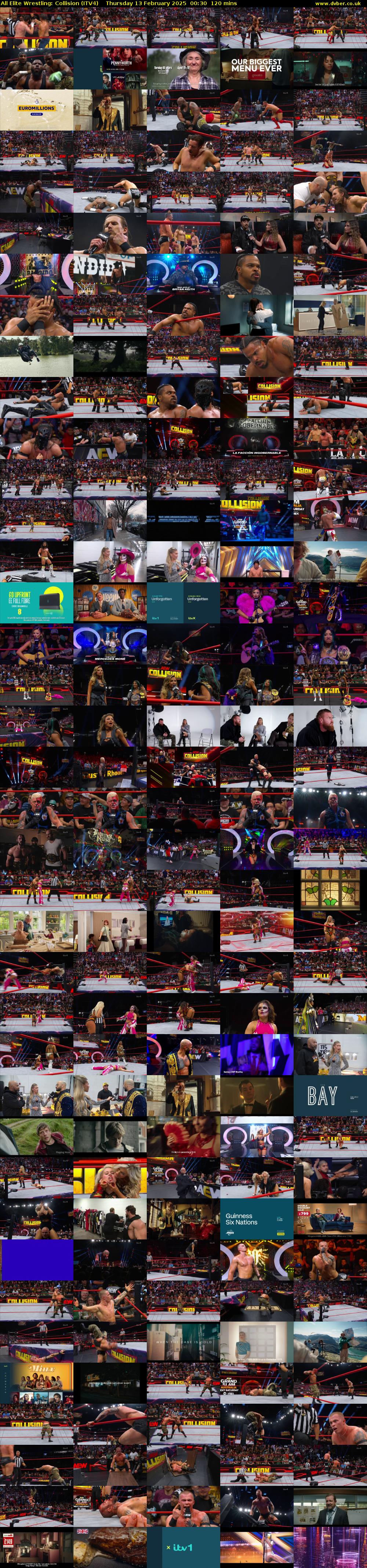 All Elite Wrestling: Collision (ITV4) Thursday 13 February 2025 00:30 - 02:30