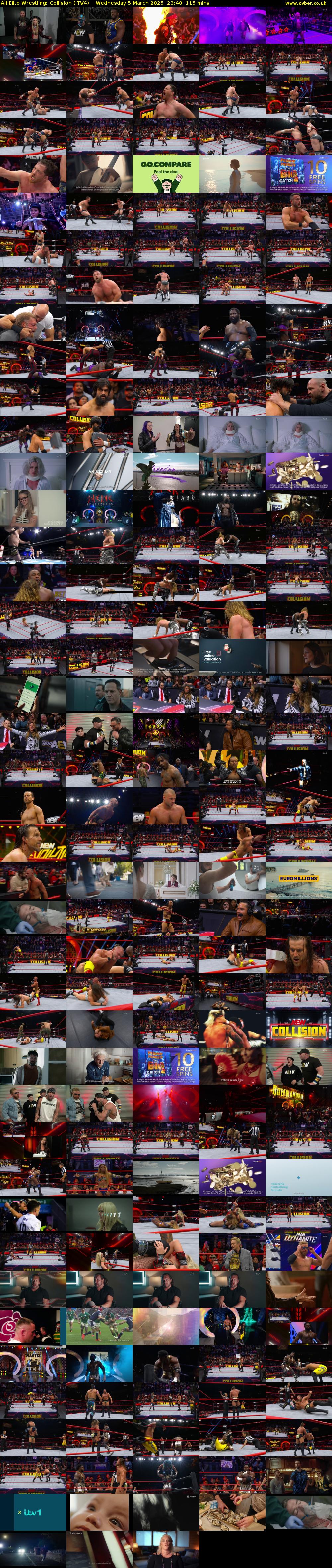 All Elite Wrestling: Collision (ITV4) Wednesday 5 March 2025 23:40 - 01:35