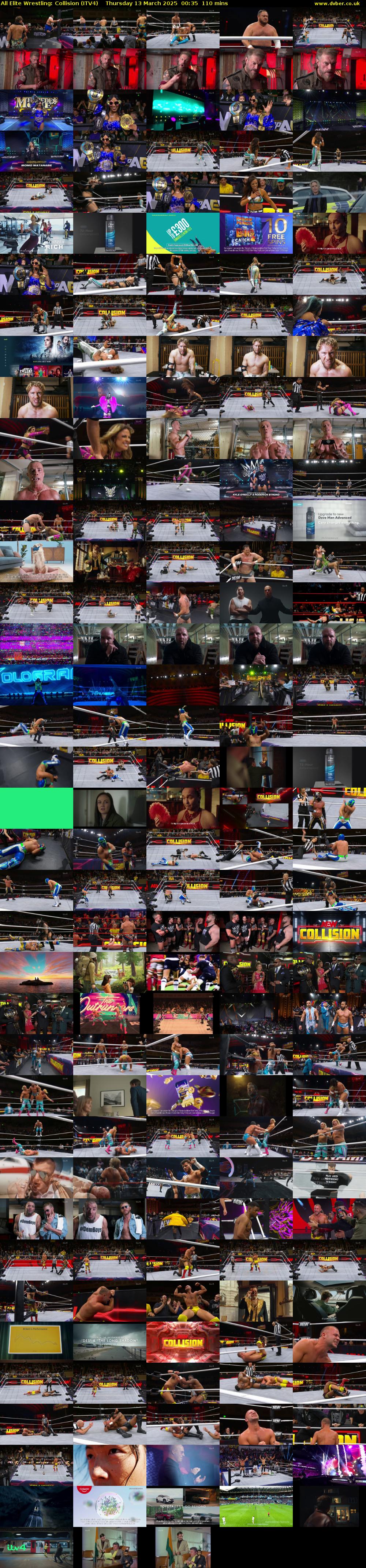 All Elite Wrestling: Collision (ITV4) Thursday 13 March 2025 00:35 - 02:25