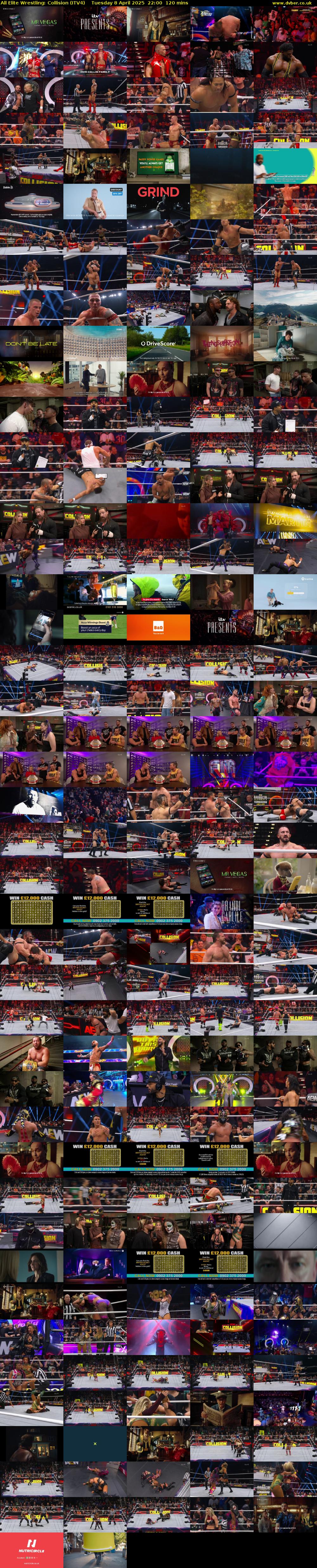 All Elite Wrestling: Collision (ITV4) Tuesday 8 April 2025 22:00 - 00:00
