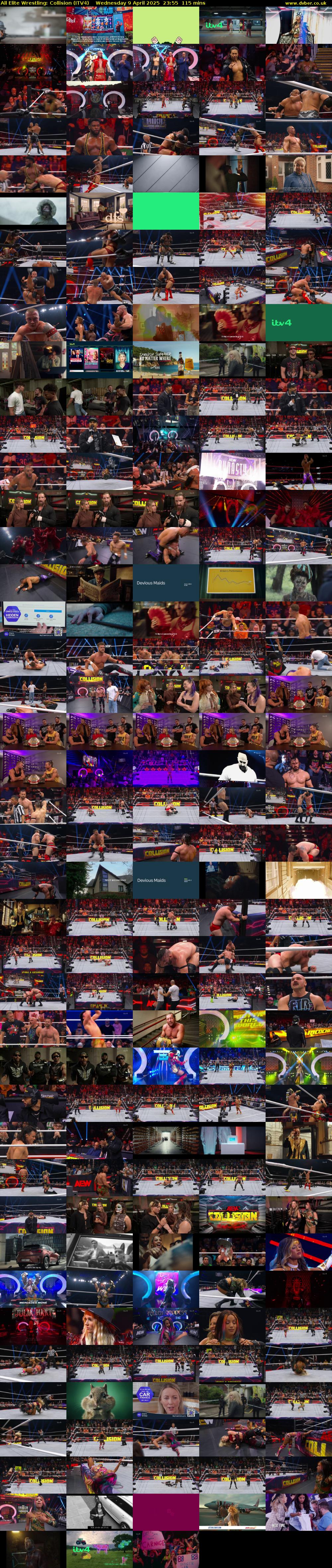 All Elite Wrestling: Collision (ITV4) Wednesday 9 April 2025 23:55 - 01:50