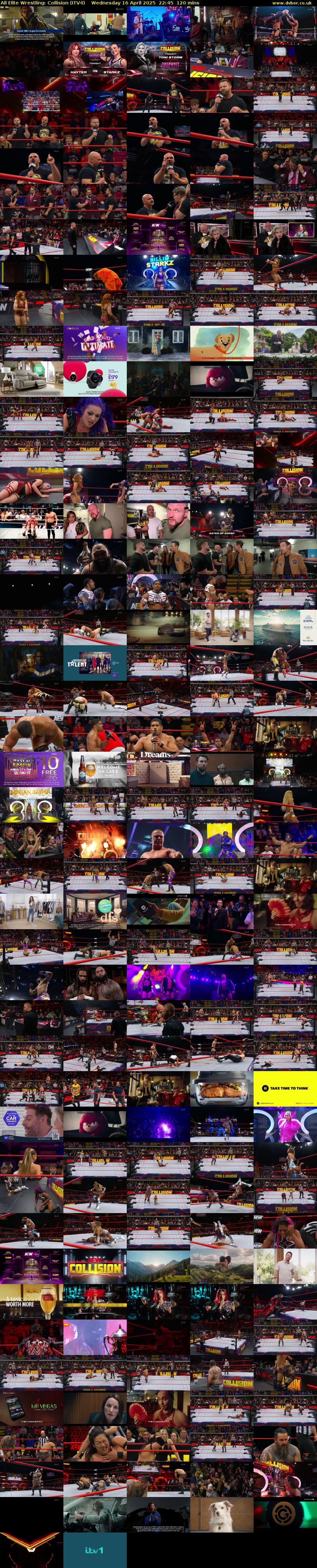 All Elite Wrestling: Collision (ITV4) Wednesday 16 April 2025 22:45 - 00:45