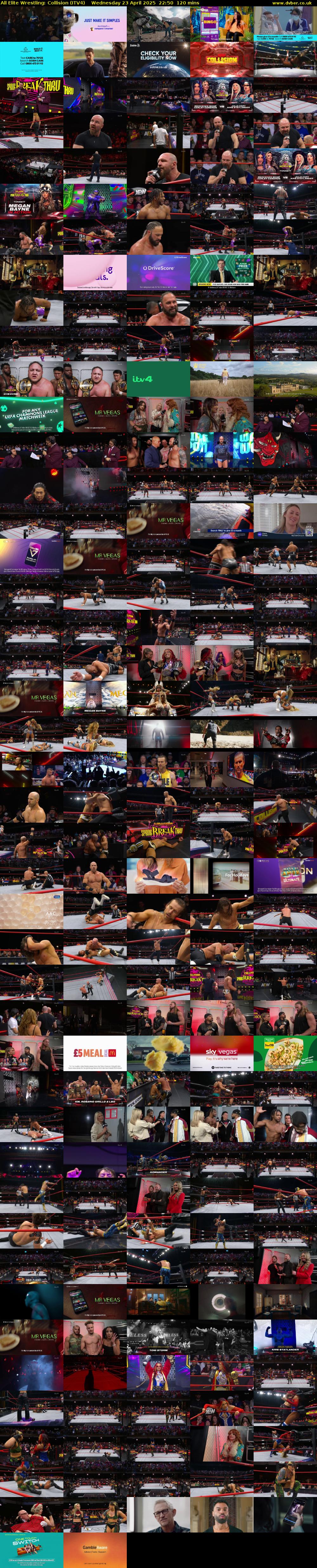 All Elite Wrestling: Collision (ITV4) Wednesday 23 April 2025 22:50 - 00:50