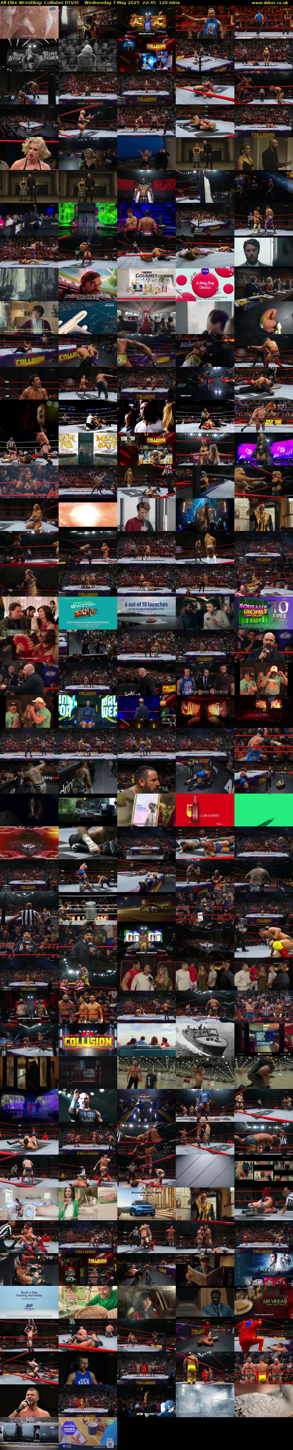 All Elite Wrestling: Collision (ITV4) Wednesday 7 May 2025 22:45 - 00:45
