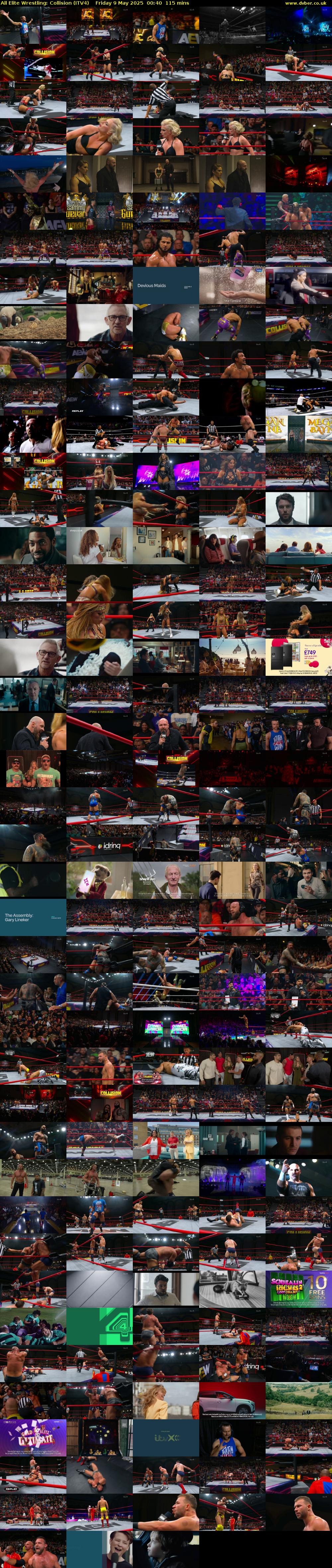 All Elite Wrestling: Collision (ITV4) Friday 9 May 2025 00:40 - 02:35