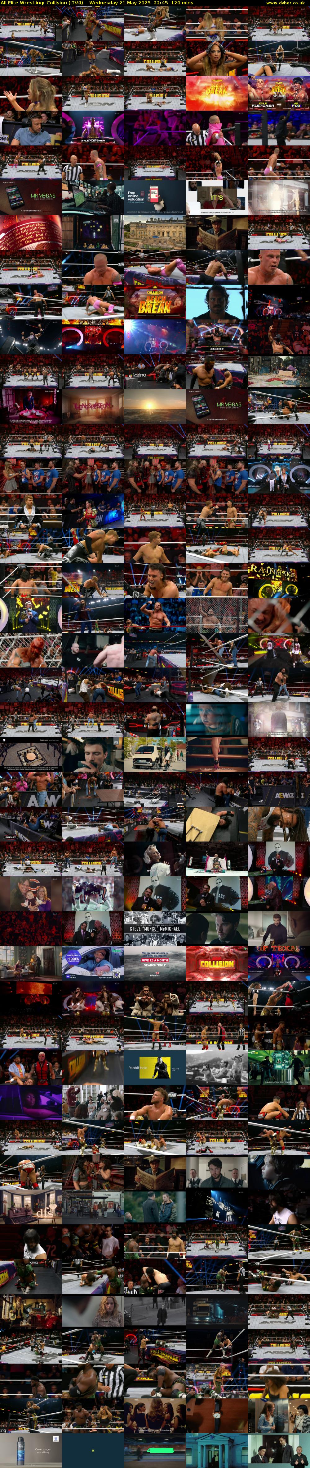 All Elite Wrestling: Collision (ITV4) Wednesday 21 May 2025 22:45 - 00:45