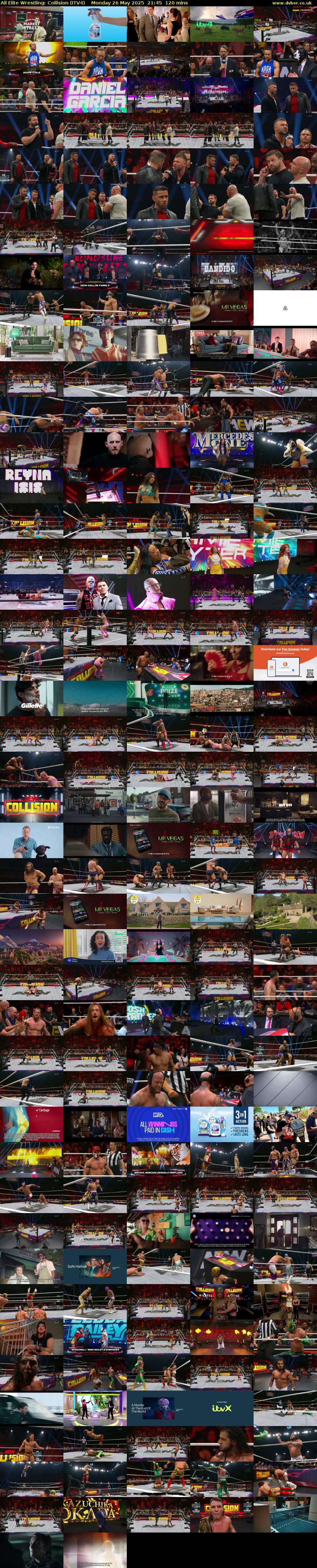 All Elite Wrestling: Collision (ITV4) Monday 26 May 2025 21:45 - 23:45