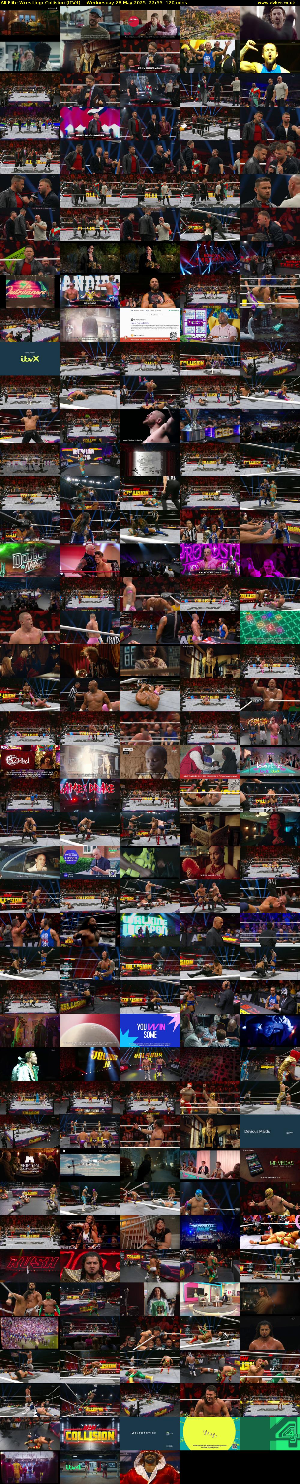 All Elite Wrestling: Collision (ITV4) Wednesday 28 May 2025 22:55 - 00:55