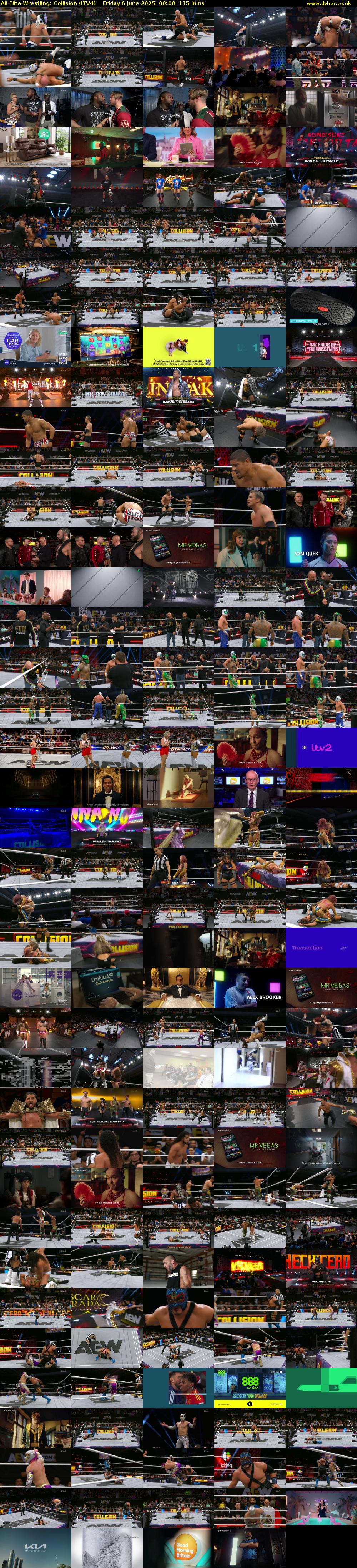 All Elite Wrestling: Collision (ITV4) Friday 6 June 2025 00:00 - 01:55