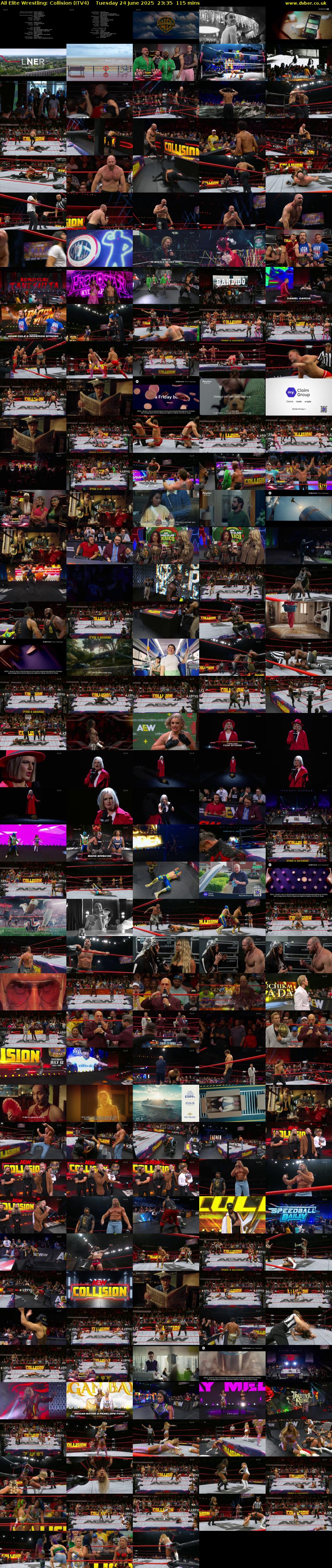All Elite Wrestling: Collision (ITV4) Tuesday 24 June 2025 23:35 - 01:30
