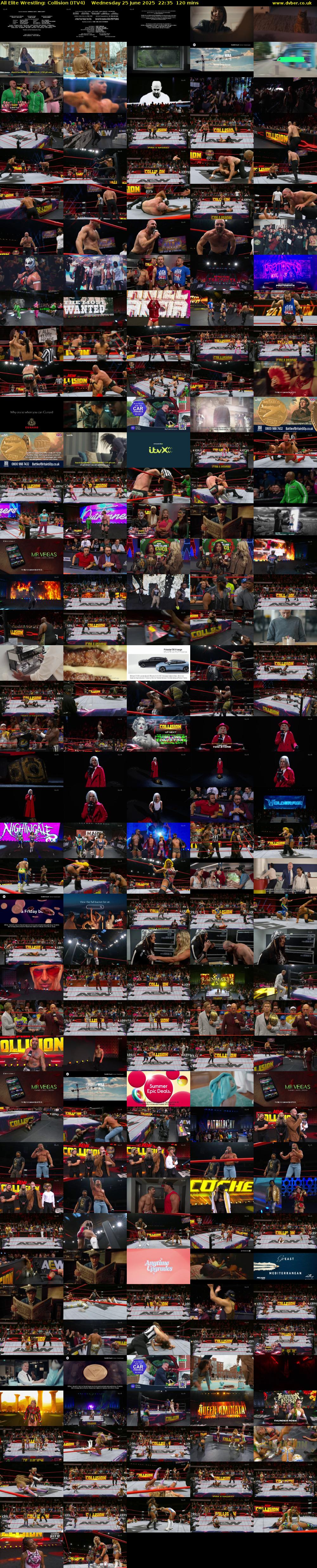 All Elite Wrestling: Collision (ITV4) Wednesday 25 June 2025 22:35 - 00:35