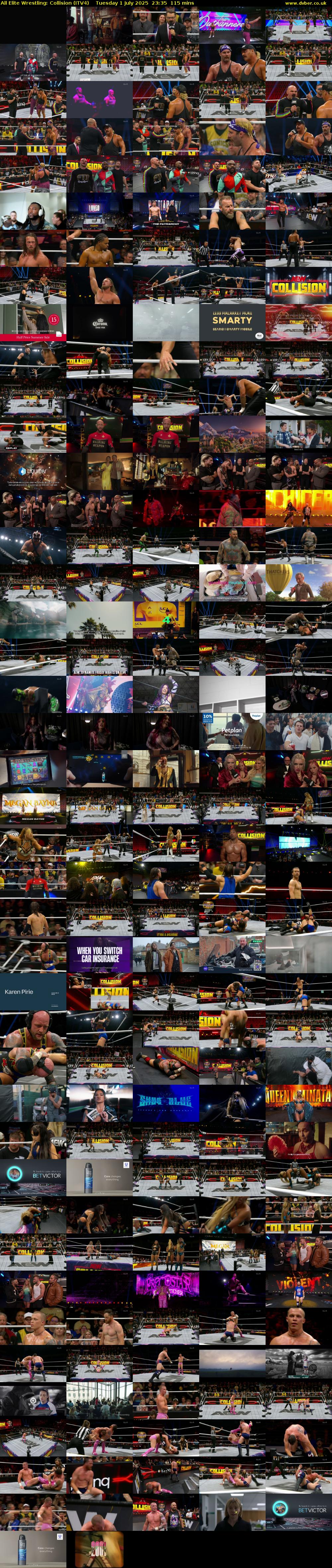 All Elite Wrestling: Collision (ITV4) Tuesday 1 July 2025 23:35 - 01:30