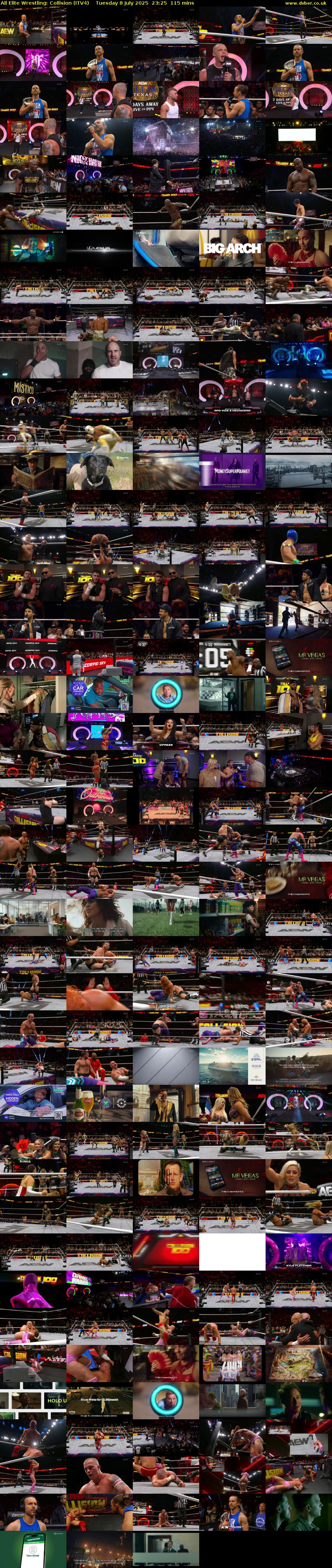 All Elite Wrestling: Collision (ITV4) Tuesday 8 July 2025 23:25 - 01:20