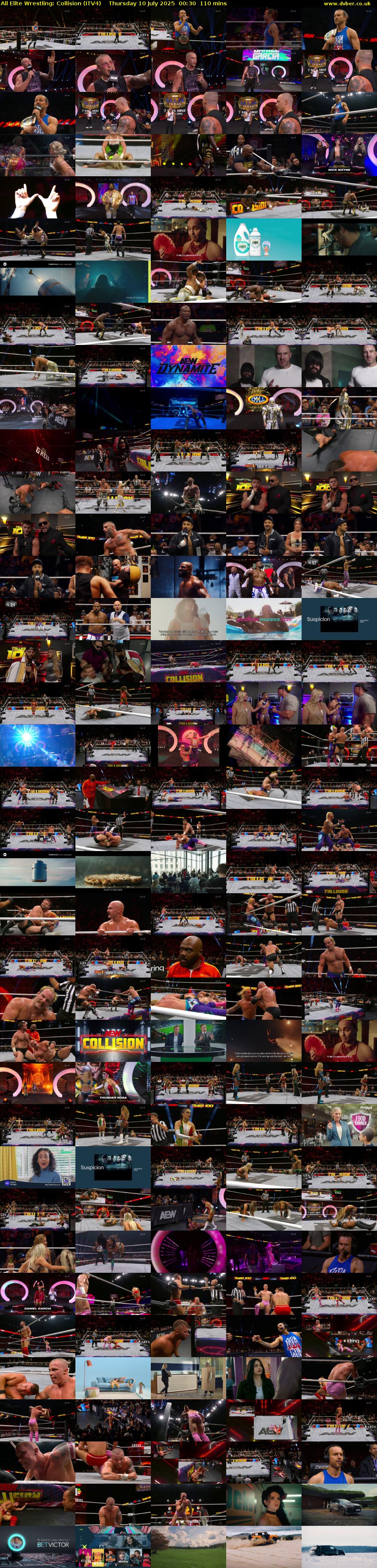 All Elite Wrestling: Collision (ITV4) Thursday 10 July 2025 00:30 - 02:20