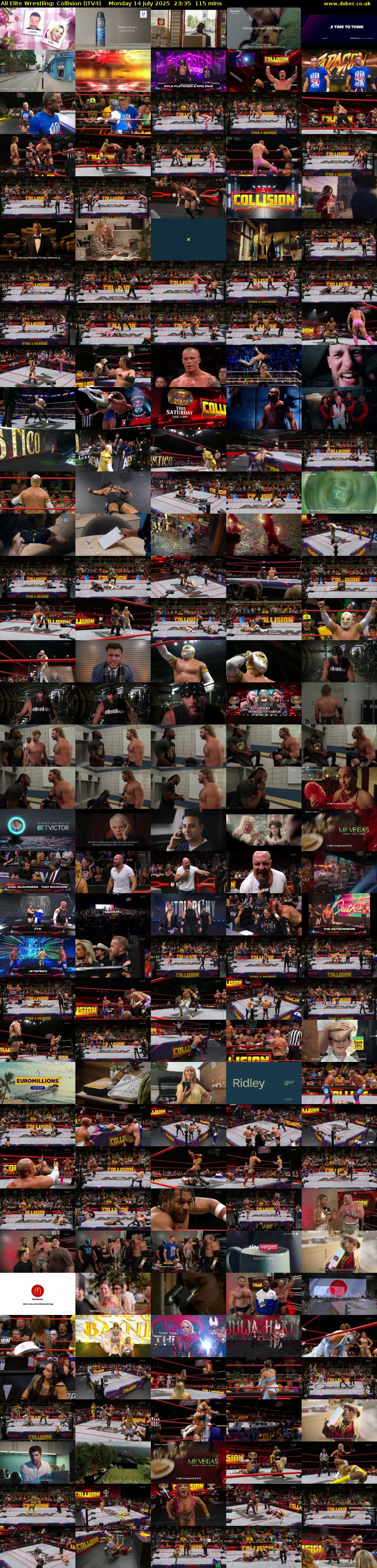 All Elite Wrestling: Collision (ITV4) Monday 14 July 2025 23:35 - 01:30