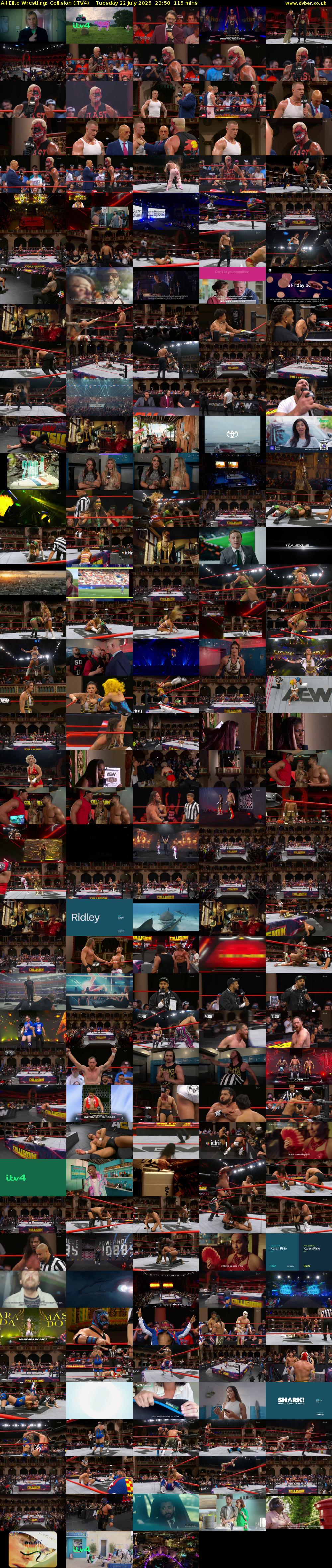 All Elite Wrestling: Collision (ITV4) Tuesday 22 July 2025 23:50 - 01:45