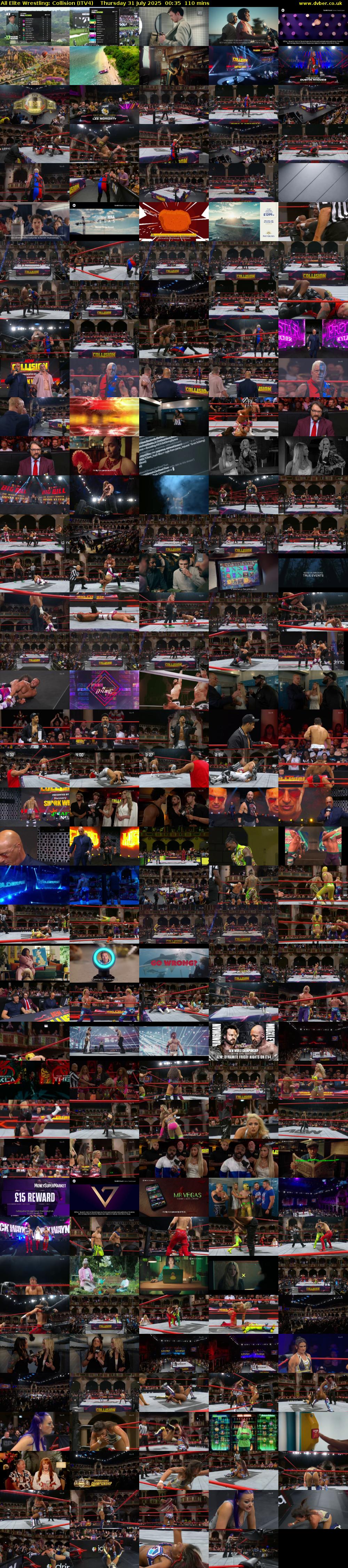 All Elite Wrestling: Collision (ITV4) Thursday 31 July 2025 00:35 - 02:25