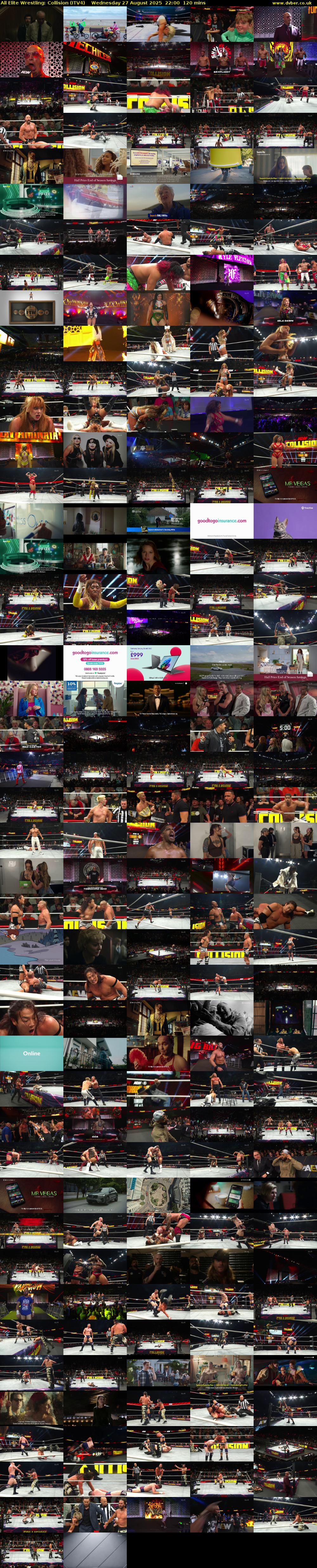 All Elite Wrestling: Collision (ITV4) Wednesday 27 August 2025 22:00 - 00:00