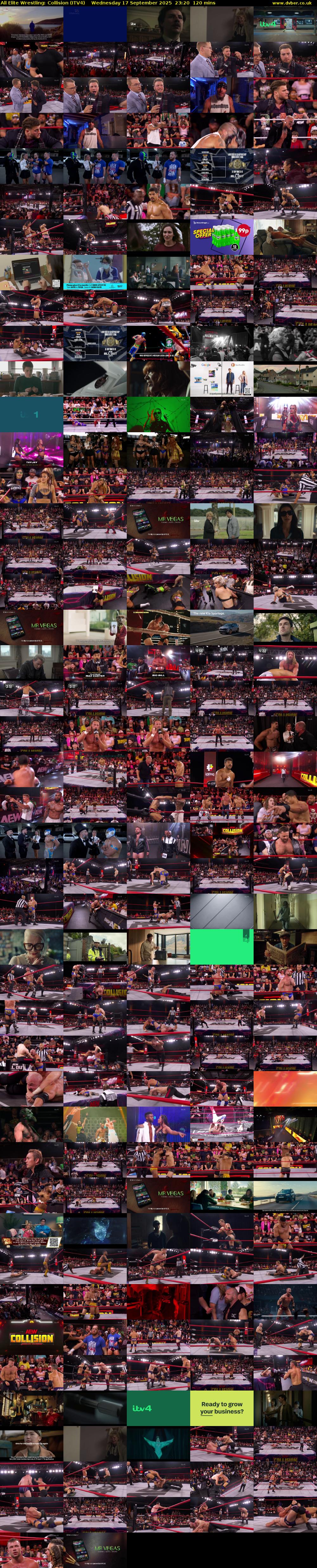 All Elite Wrestling: Collision (ITV4) Wednesday 17 September 2025 23:20 - 01:20