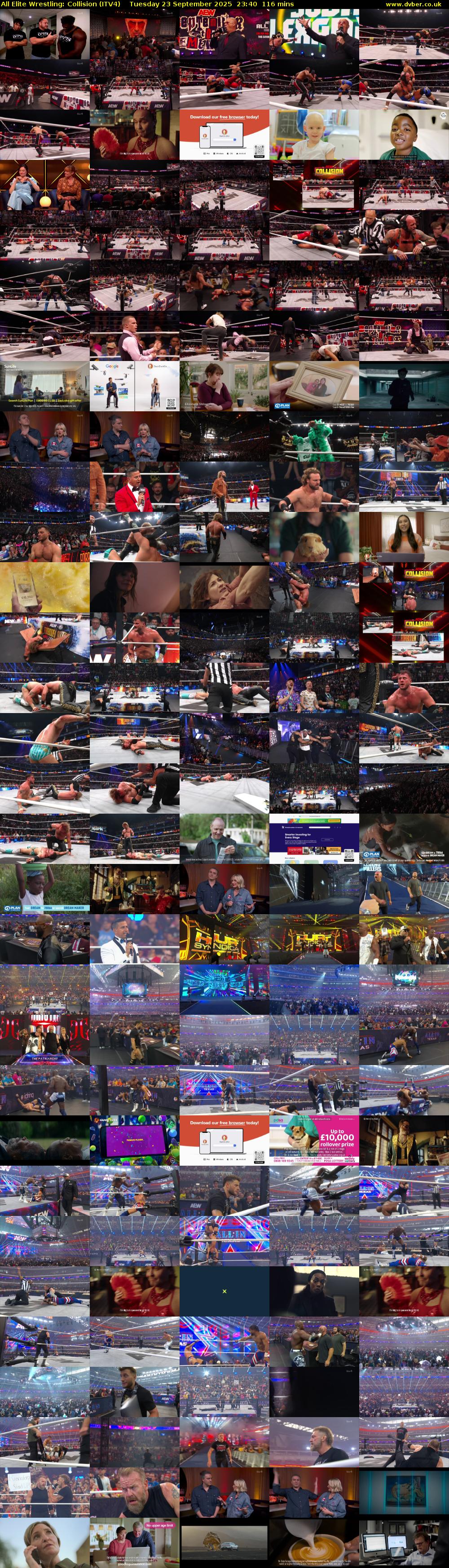 All Elite Wrestling: Collision (ITV4) Tuesday 23 September 2025 23:40 - 01:36