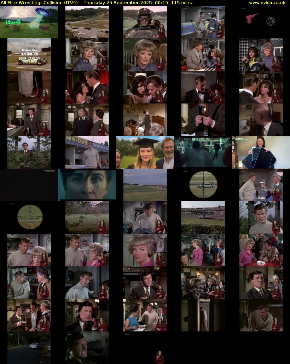 All Elite Wrestling: Collision (ITV4) Thursday 25 September 2025 00:15 - 02:10