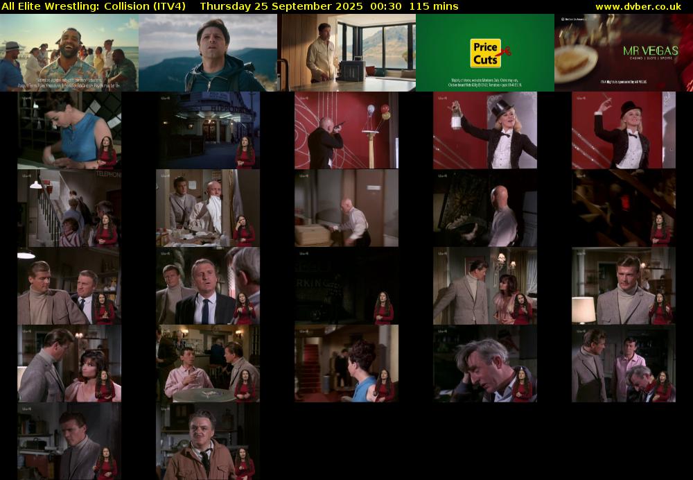 All Elite Wrestling: Collision (ITV4) Thursday 25 September 2025 00:30 - 02:25