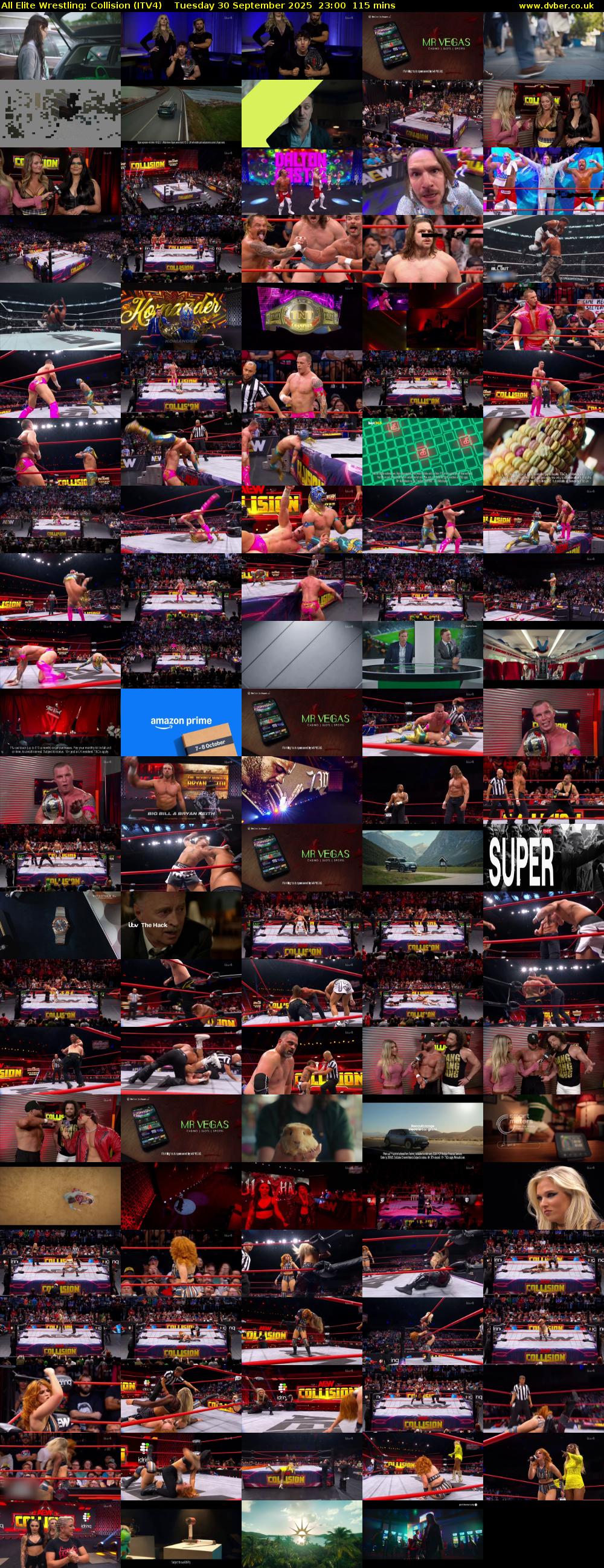 All Elite Wrestling: Collision (ITV4) Tuesday 30 September 2025 23:00 - 00:55