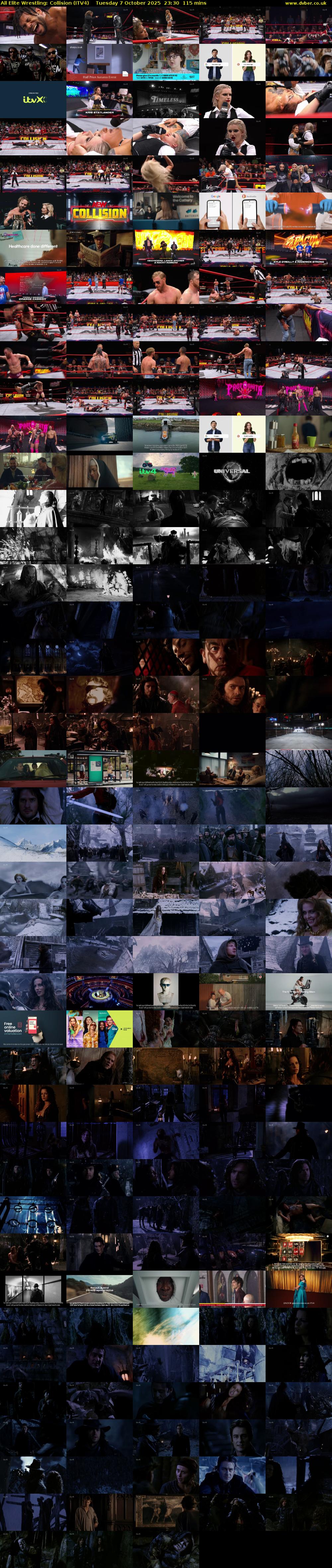 All Elite Wrestling: Collision (ITV4) Tuesday 7 October 2025 23:30 - 01:25