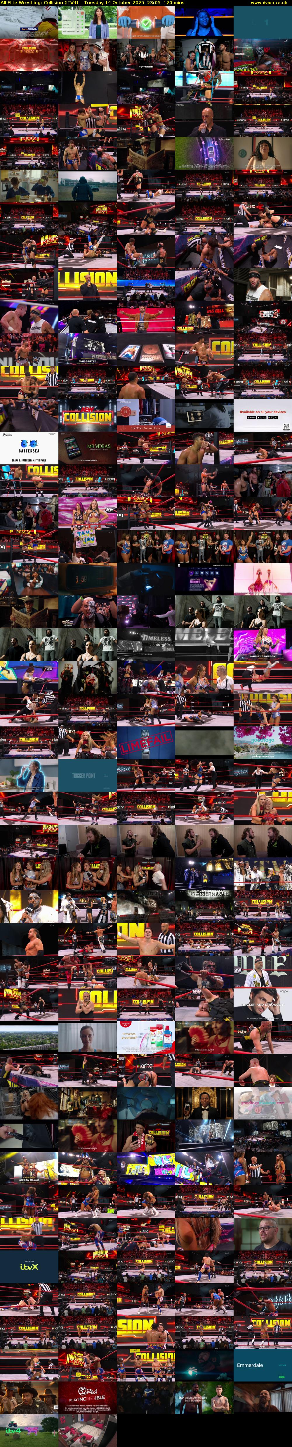 All Elite Wrestling: Collision (ITV4) Tuesday 14 October 2025 23:05 - 01:05