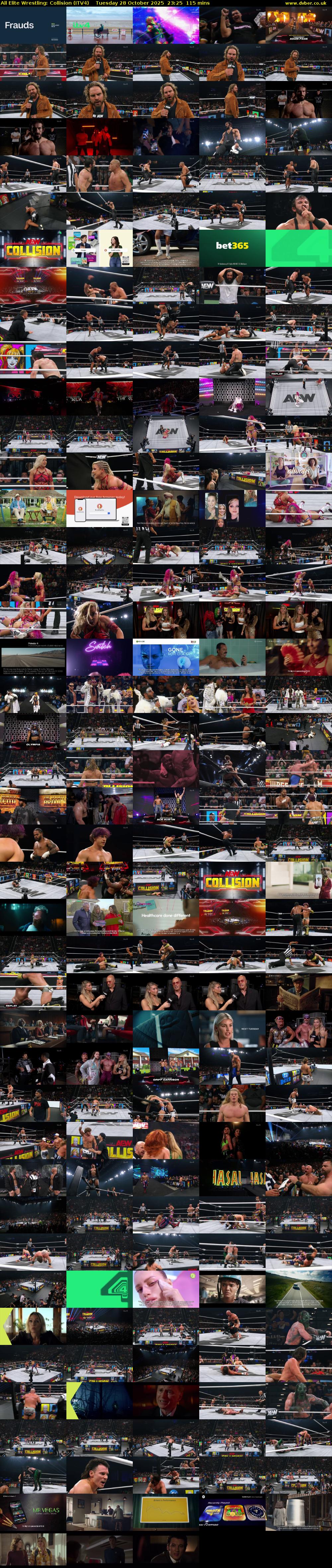 All Elite Wrestling: Collision (ITV4) Tuesday 28 October 2025 23:25 - 01:20