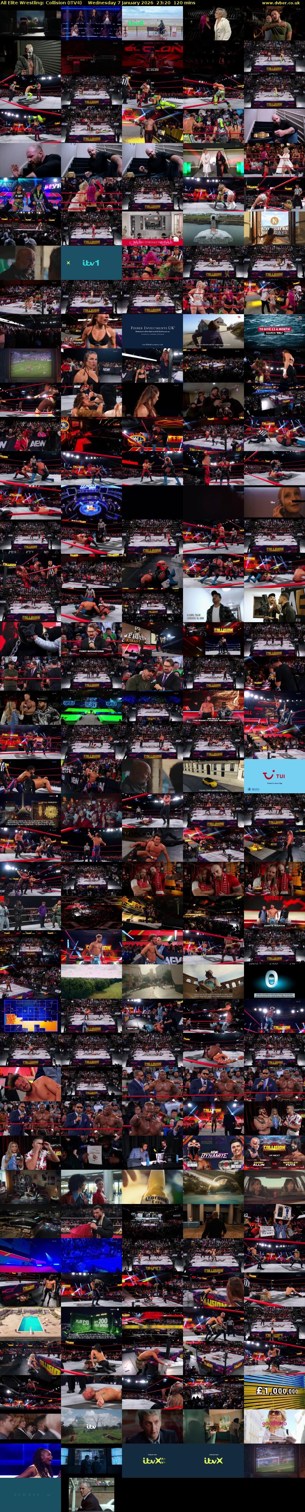 All Elite Wrestling: Collision (ITV4) Wednesday 7 January 2026 23:20 - 01:20