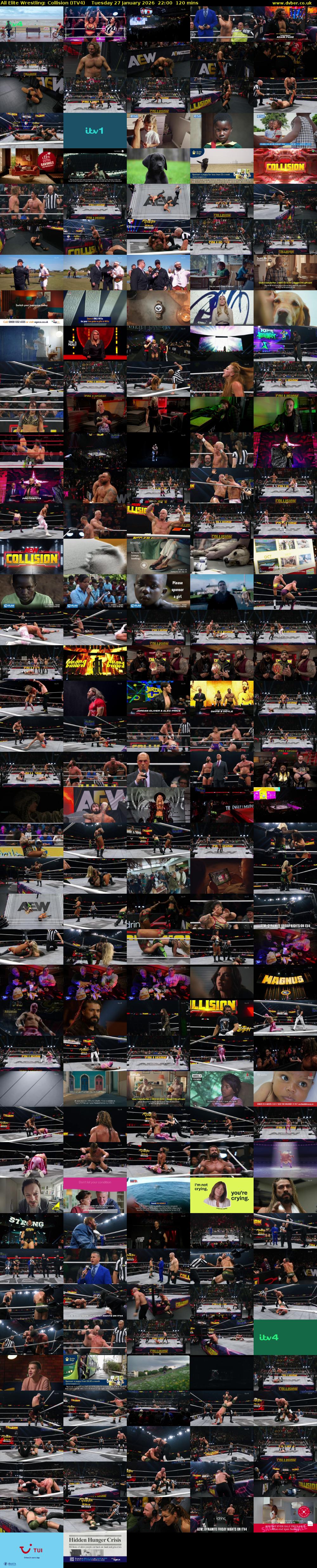 All Elite Wrestling: Collision (ITV4) Tuesday 27 January 2026 22:00 - 00:00