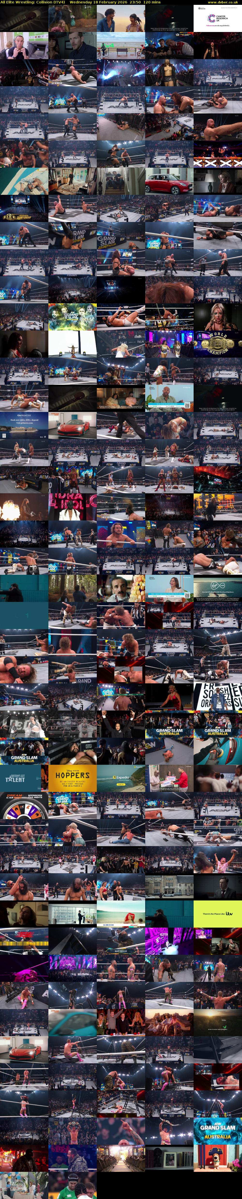 All Elite Wrestling: Collision (ITV4) Wednesday 18 February 2026 23:50 - 01:50