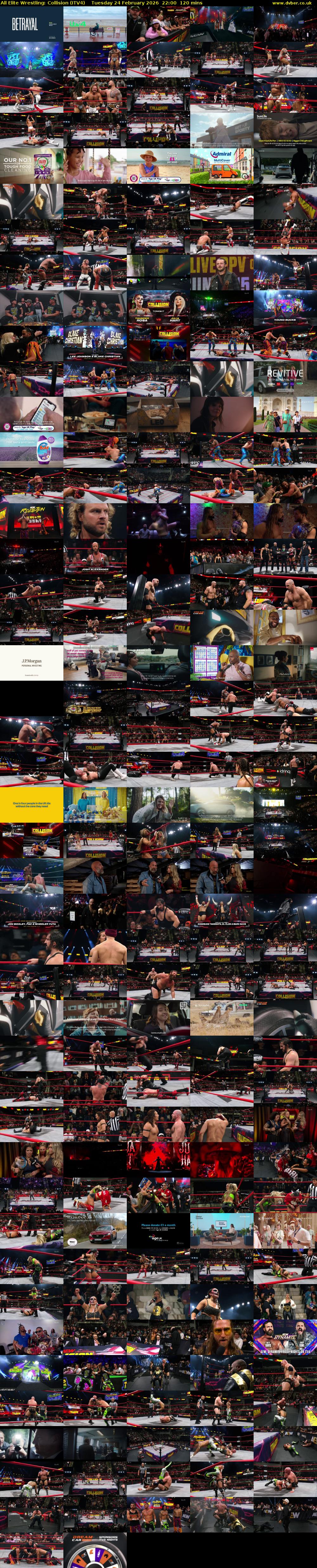 All Elite Wrestling: Collision (ITV4) Tuesday 24 February 2026 22:00 - 00:00