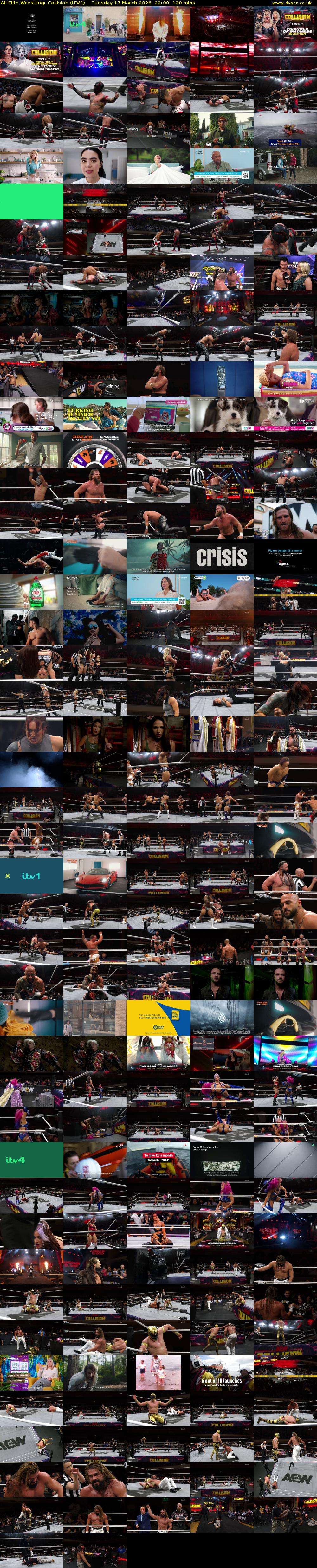 All Elite Wrestling: Collision (ITV4) Tuesday 17 March 2026 22:00 - 00:00
