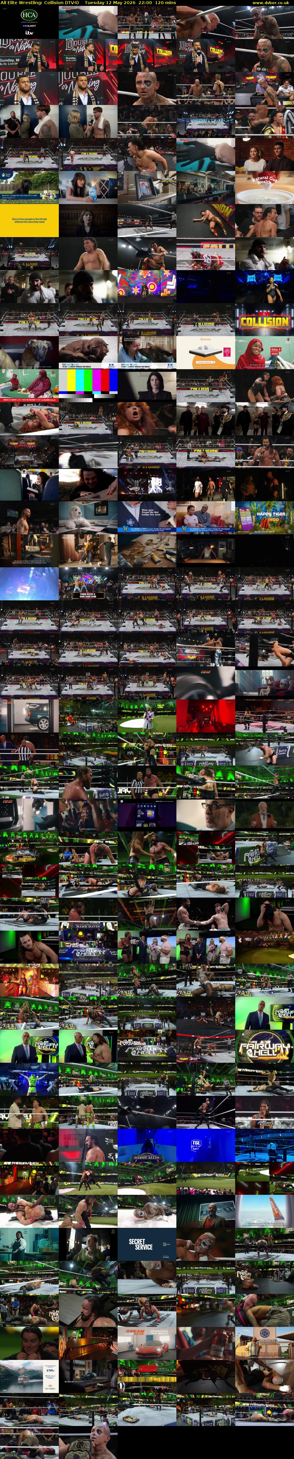All Elite Wrestling: Collision (ITV4) Tuesday 12 May 2026 22:00 - 00:00