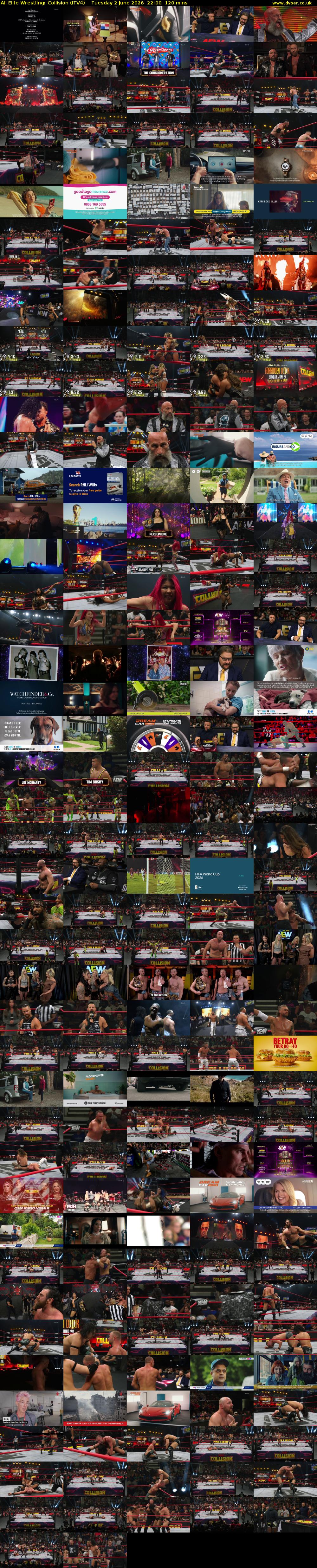 All Elite Wrestling: Collision (ITV4) Tuesday 2 June 2026 22:00 - 00:00