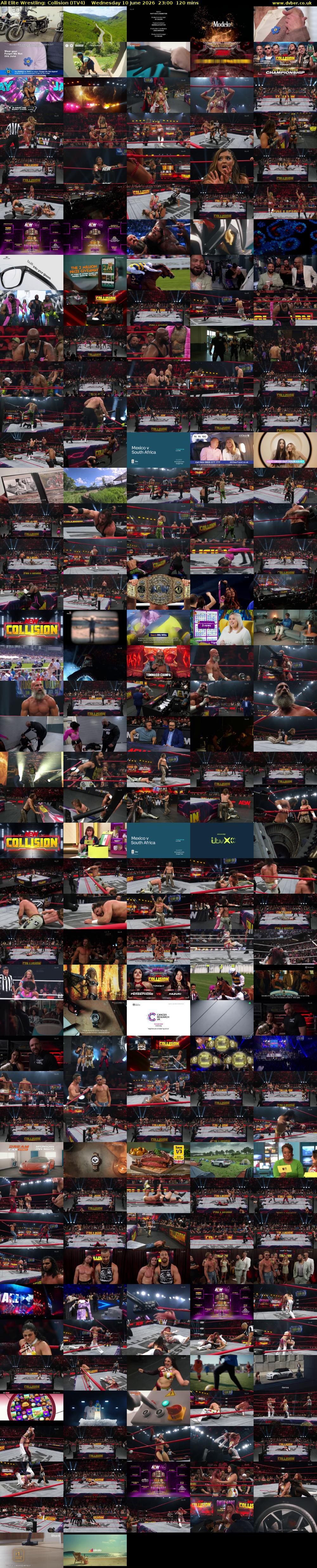 All Elite Wrestling: Collision (ITV4) Wednesday 10 June 2026 23:00 - 01:00
