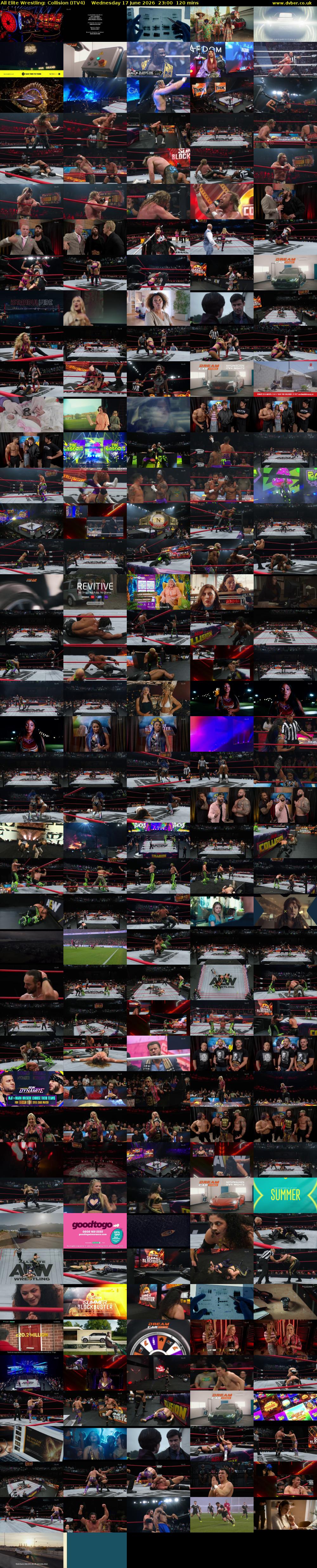 All Elite Wrestling: Collision (ITV4) Wednesday 17 June 2026 23:00 - 01:00