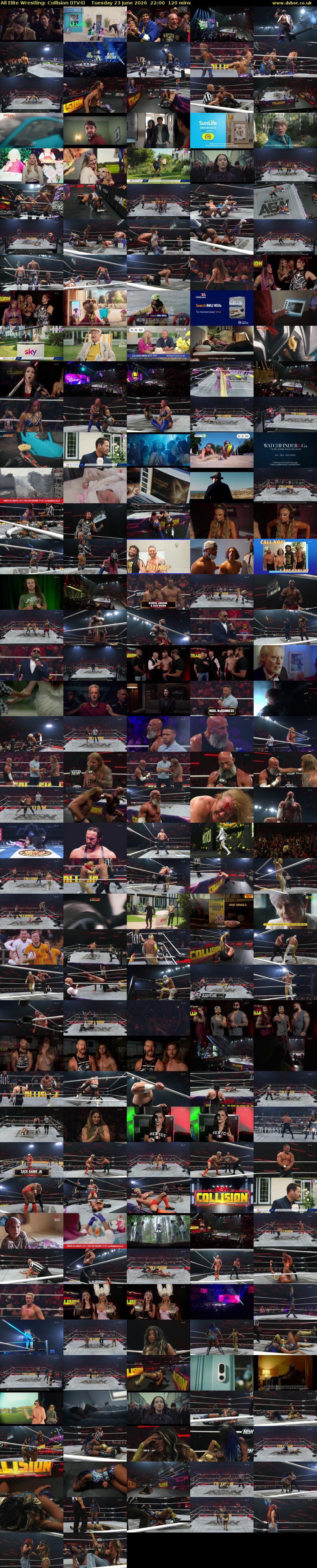 All Elite Wrestling: Collision (ITV4) Tuesday 23 June 2026 22:00 - 00:00
