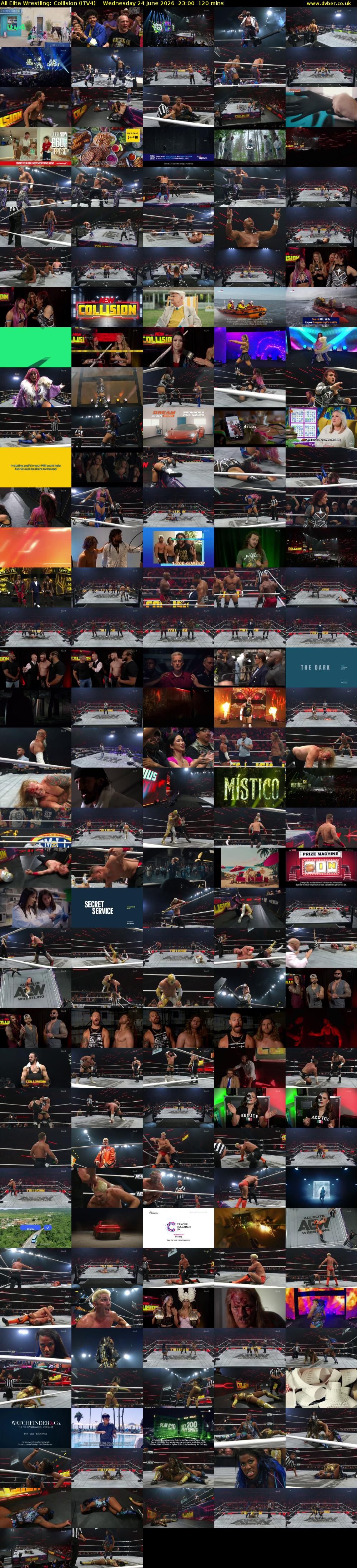 All Elite Wrestling: Collision (ITV4) Wednesday 24 June 2026 23:00 - 01:00
