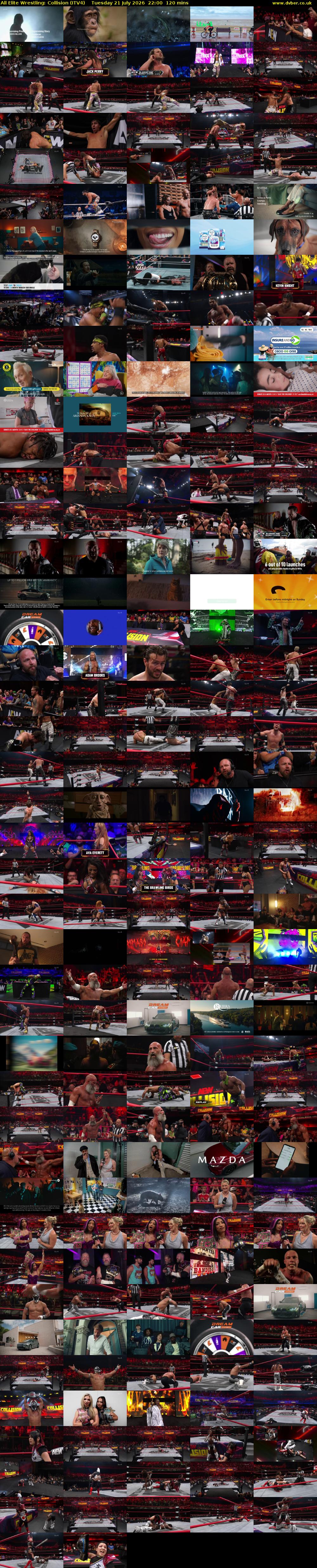 All Elite Wrestling: Collision (ITV4) Tuesday 21 July 2026 22:00 - 00:00