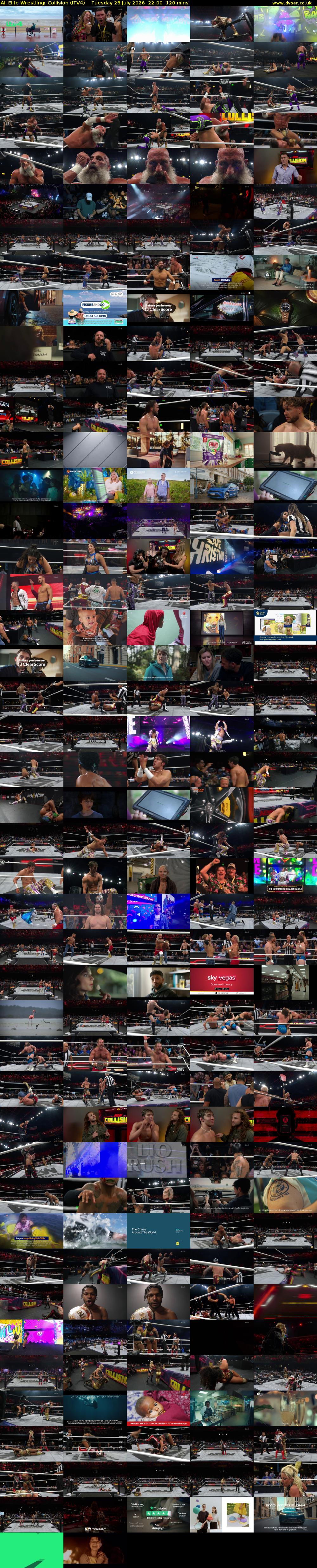 All Elite Wrestling: Collision (ITV4) Tuesday 28 July 2026 22:00 - 00:00