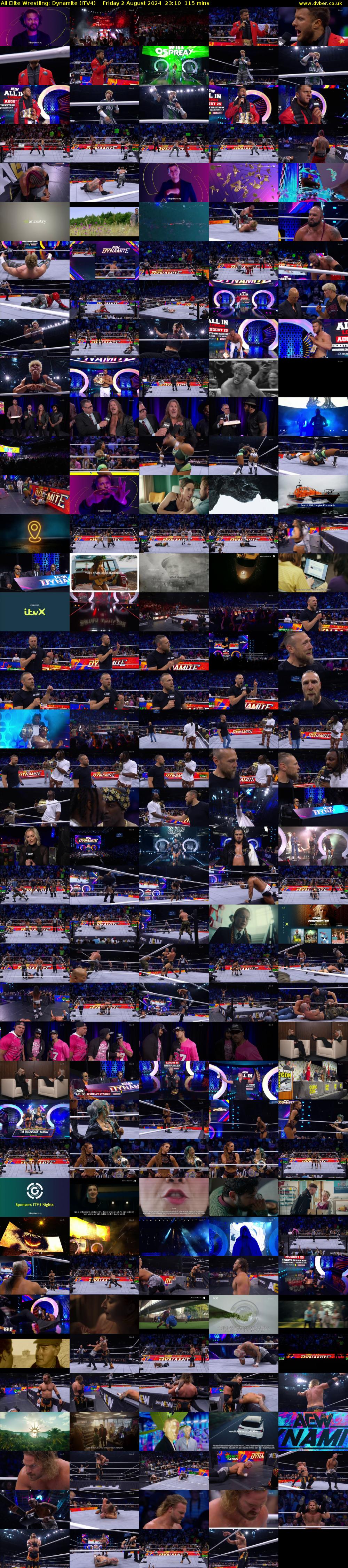 All Elite Wrestling: Dynamite (ITV4) Friday 2 August 2024 23:10 - 01:05