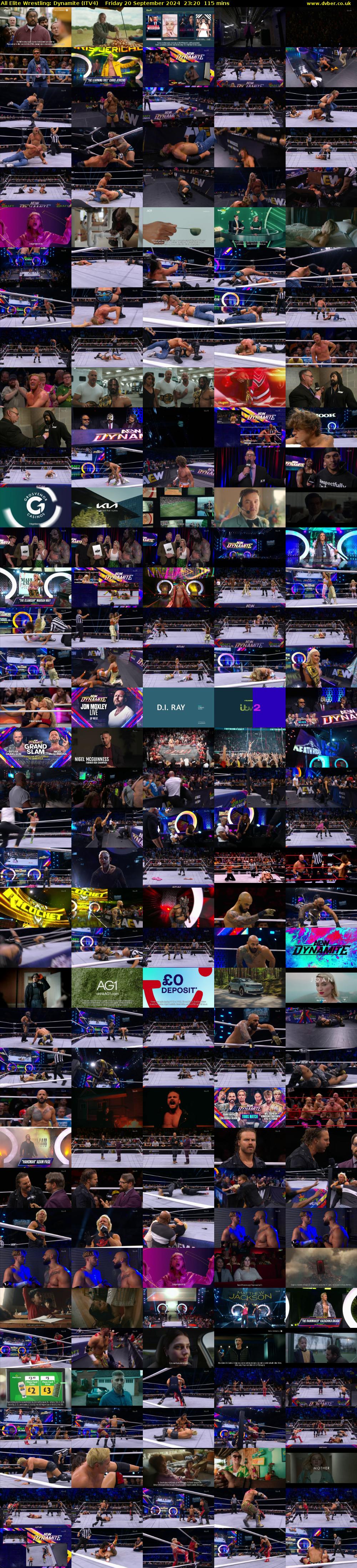 All Elite Wrestling: Dynamite (ITV4) Friday 20 September 2024 23:20 - 01:15
