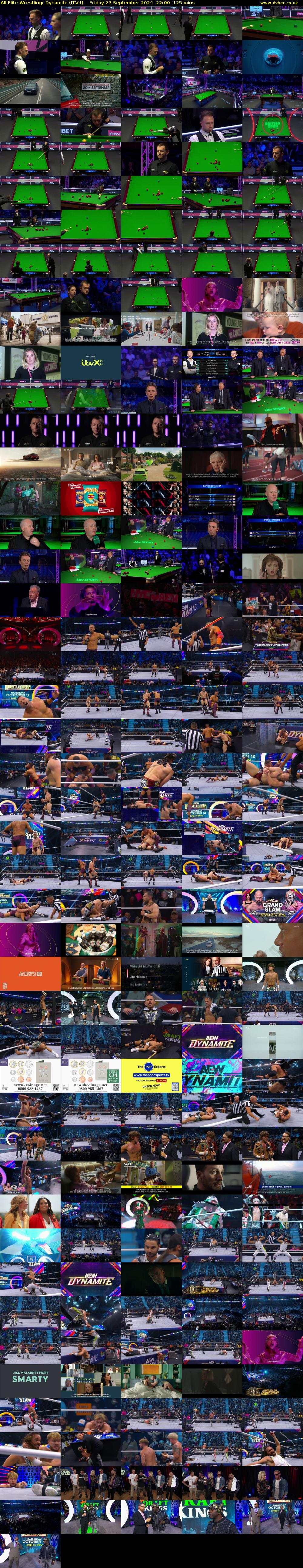 All Elite Wrestling: Dynamite (ITV4) Friday 27 September 2024 22:00 - 00:05