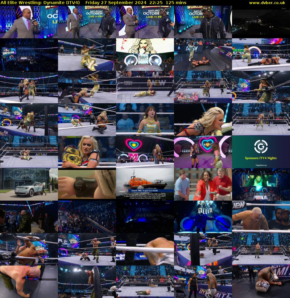 All Elite Wrestling: Dynamite (ITV4) Friday 27 September 2024 22:25 - 00:30