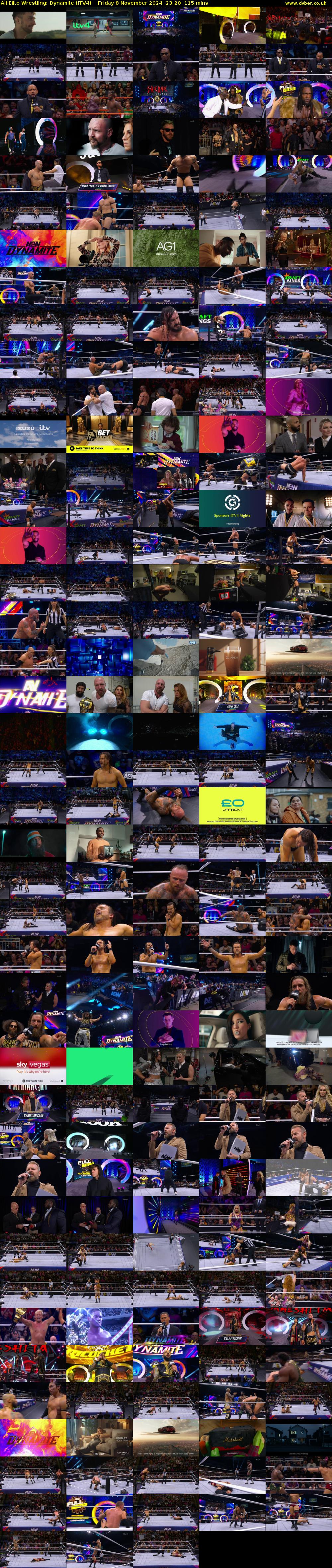 All Elite Wrestling: Dynamite (ITV4) Friday 8 November 2024 23:20 - 01:15