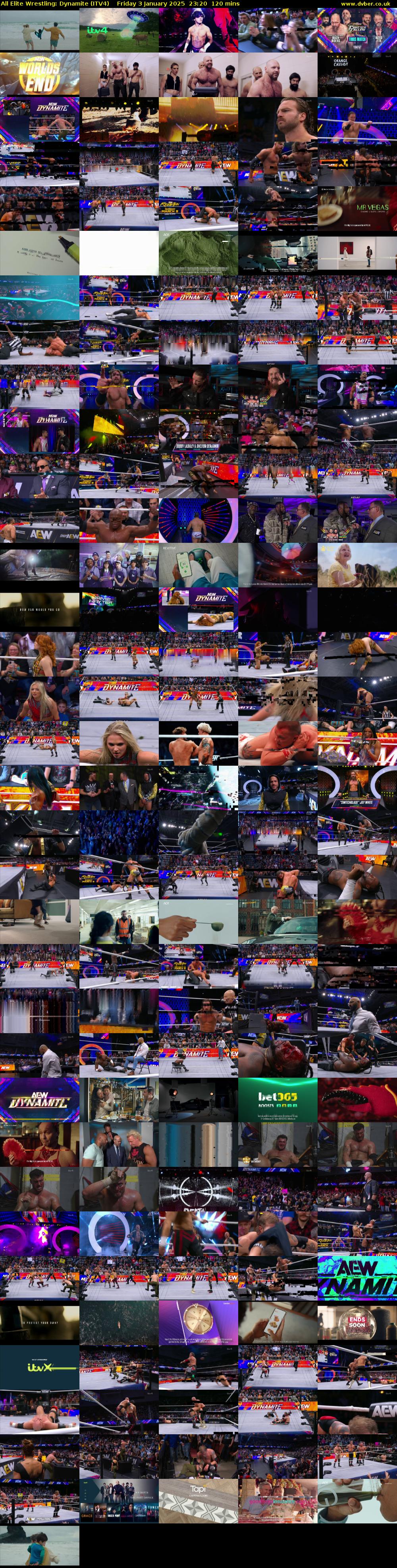 All Elite Wrestling: Dynamite (ITV4) Friday 3 January 2025 23:20 - 01:20